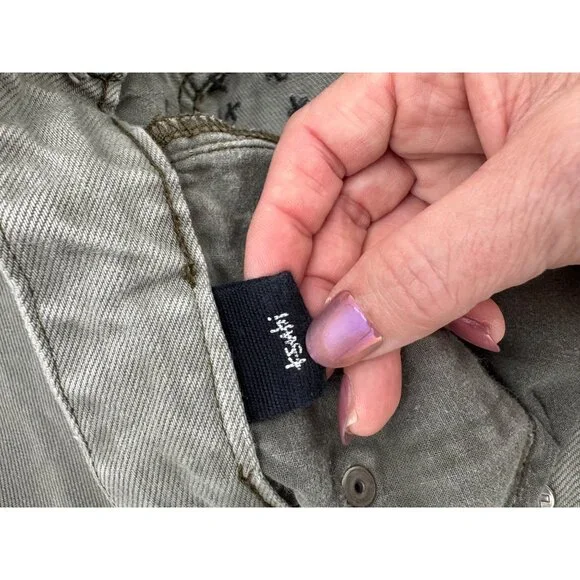 Ksubi Chitch Deep Forest Green Slim Fit Mens Jeans Cotton Blend Decorative Back - Picture 10 of 16